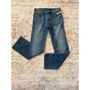 NWT Gap 1969 Kids Cotton Denim Slim Straight Leg Jeans Dark Wash Blue Size 16